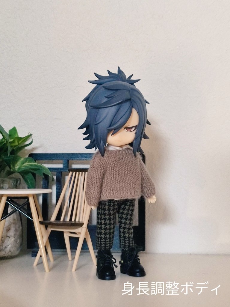 鹿の子編みセーター