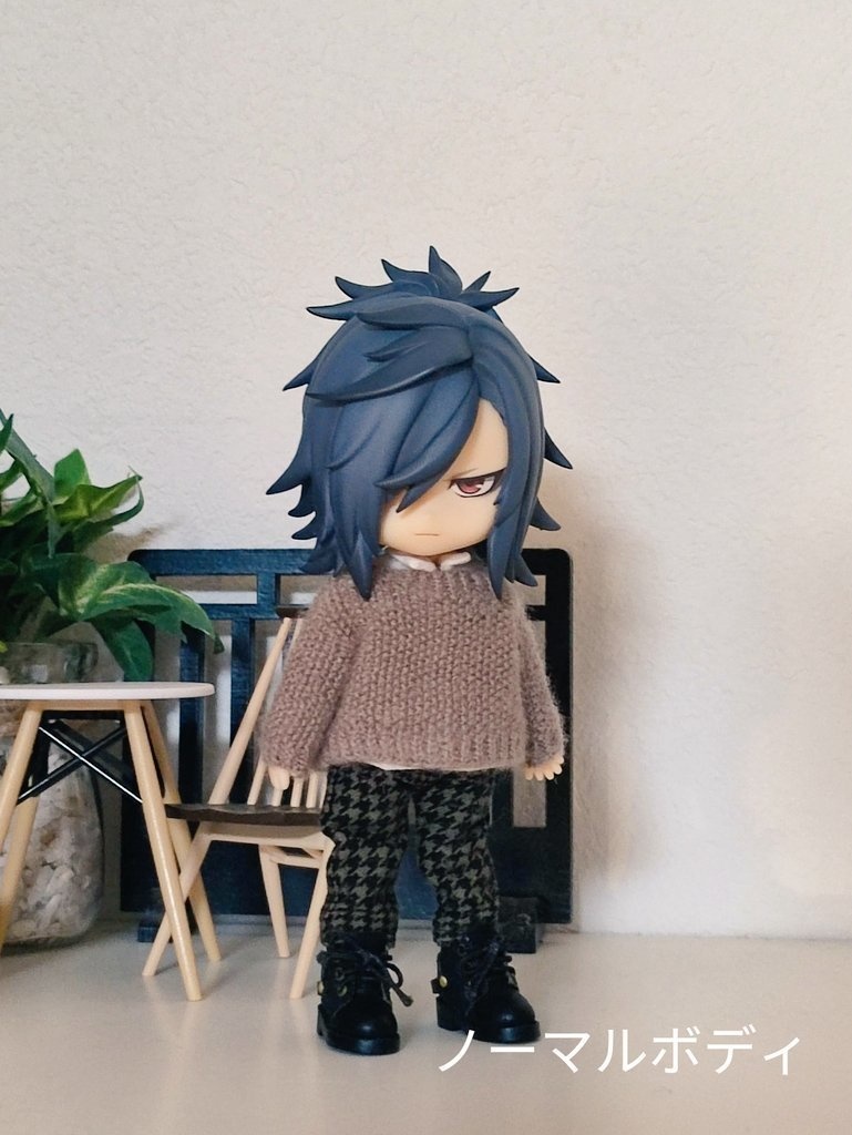 鹿の子編みセーター