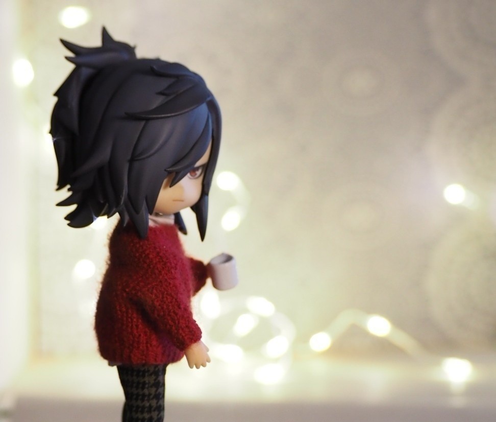 鹿の子編みセーター