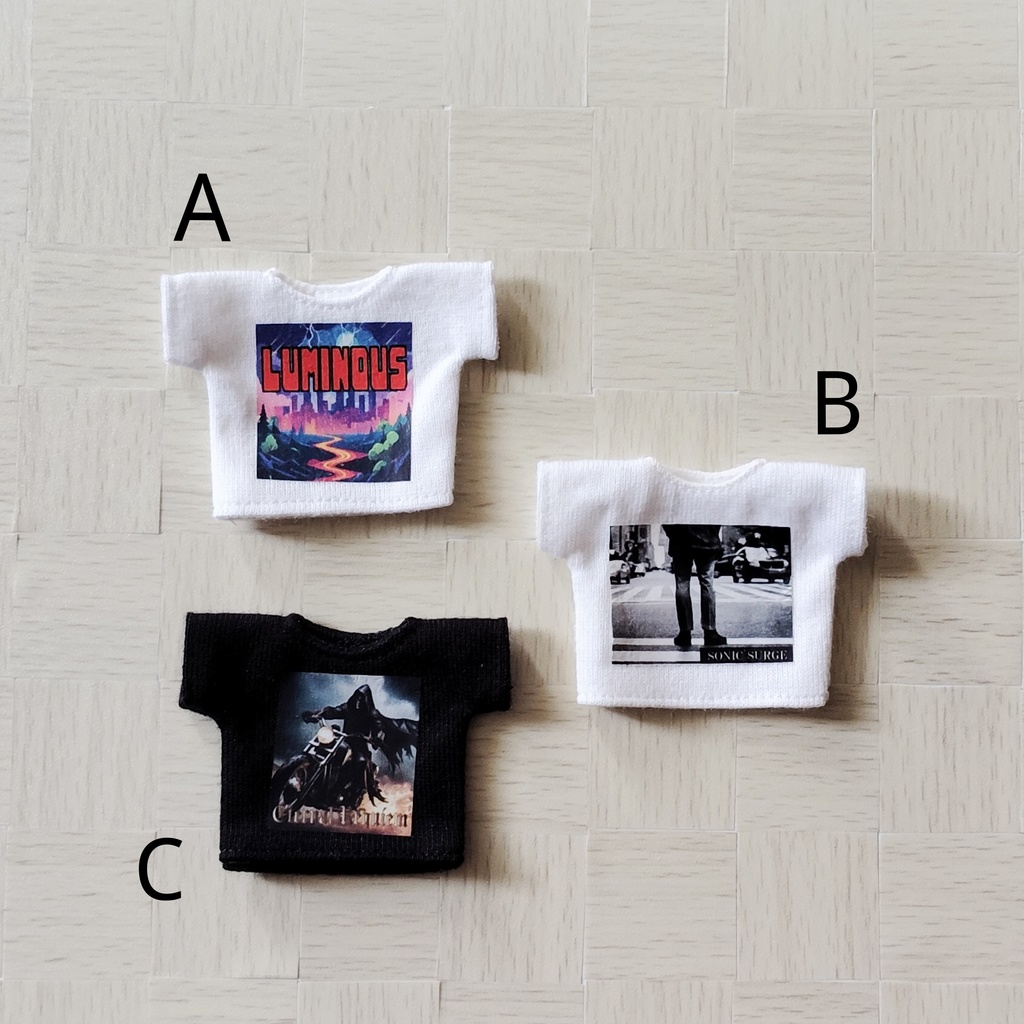 【1/12サイズ】バンド風Tシャツvol.1