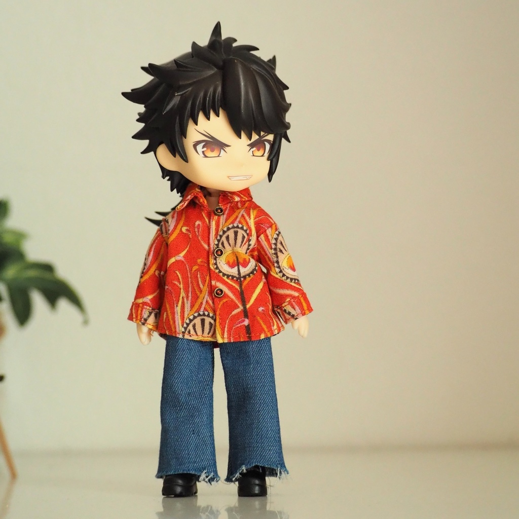 【1/12サイズ】柄シャツ(エスニック)