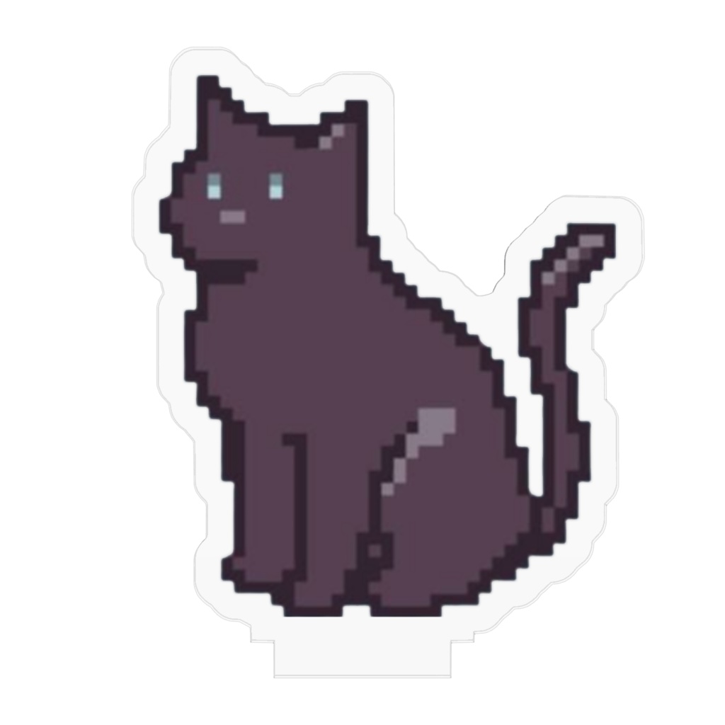 黒猫ネルのアクリルフィギュア