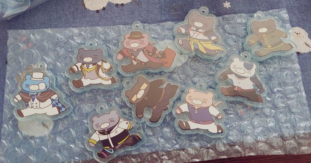 【予約販売】bnalゆるクマアクリルキーホルダー【クリックポスト】