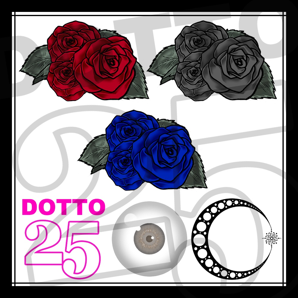 【VRChat】DOTTO25 000 【デカール・タトゥー】