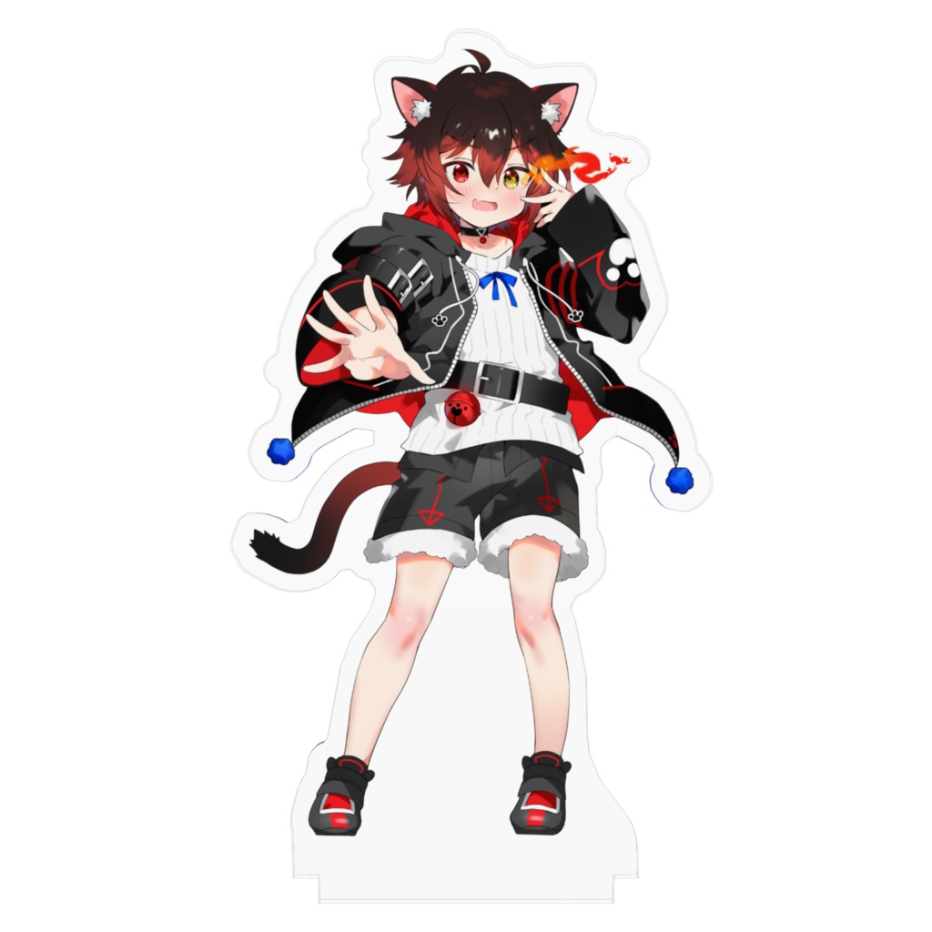 七転び八起き黒猫《オリジナル衣装キービジュアル.エフェクトあり》