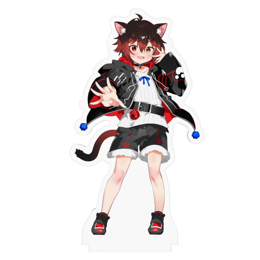 七転び八起き黒猫キービジュアル《オリジナル衣装.エフェクトなし》