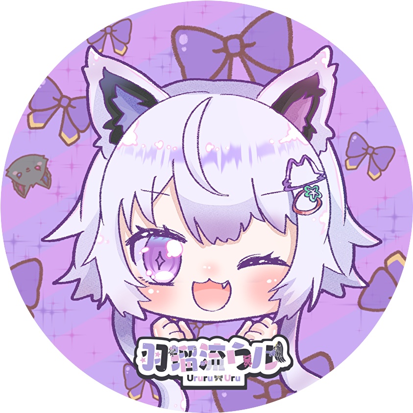 はむちゃろみカフェ 缶バッジ（羽瑠流ウル) ～苺恋野あまみデザイン～