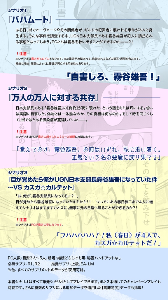 霧谷雄吾シナリオ集 電子版