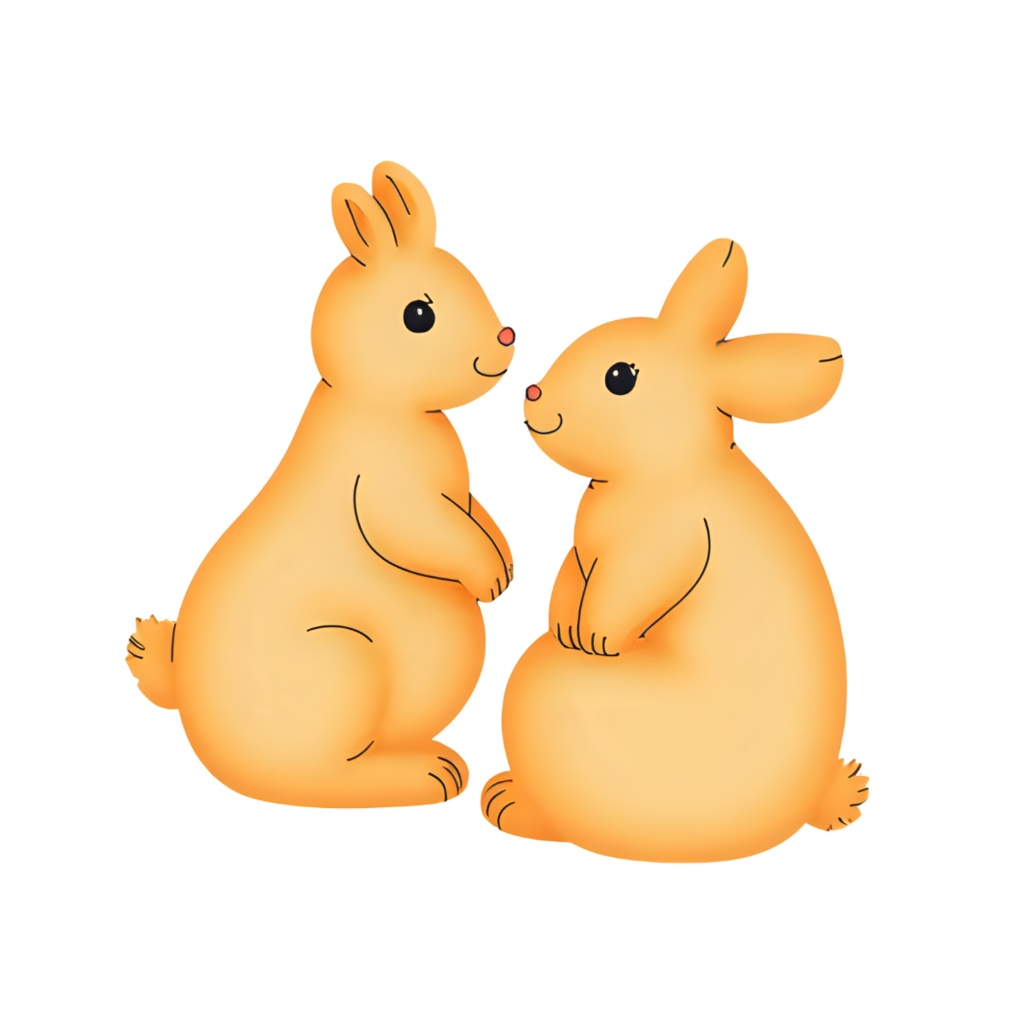 【うさぎシリーズ】クリスマス 水彩 手書き風 うさぎ クリップアート10点セット│PNG