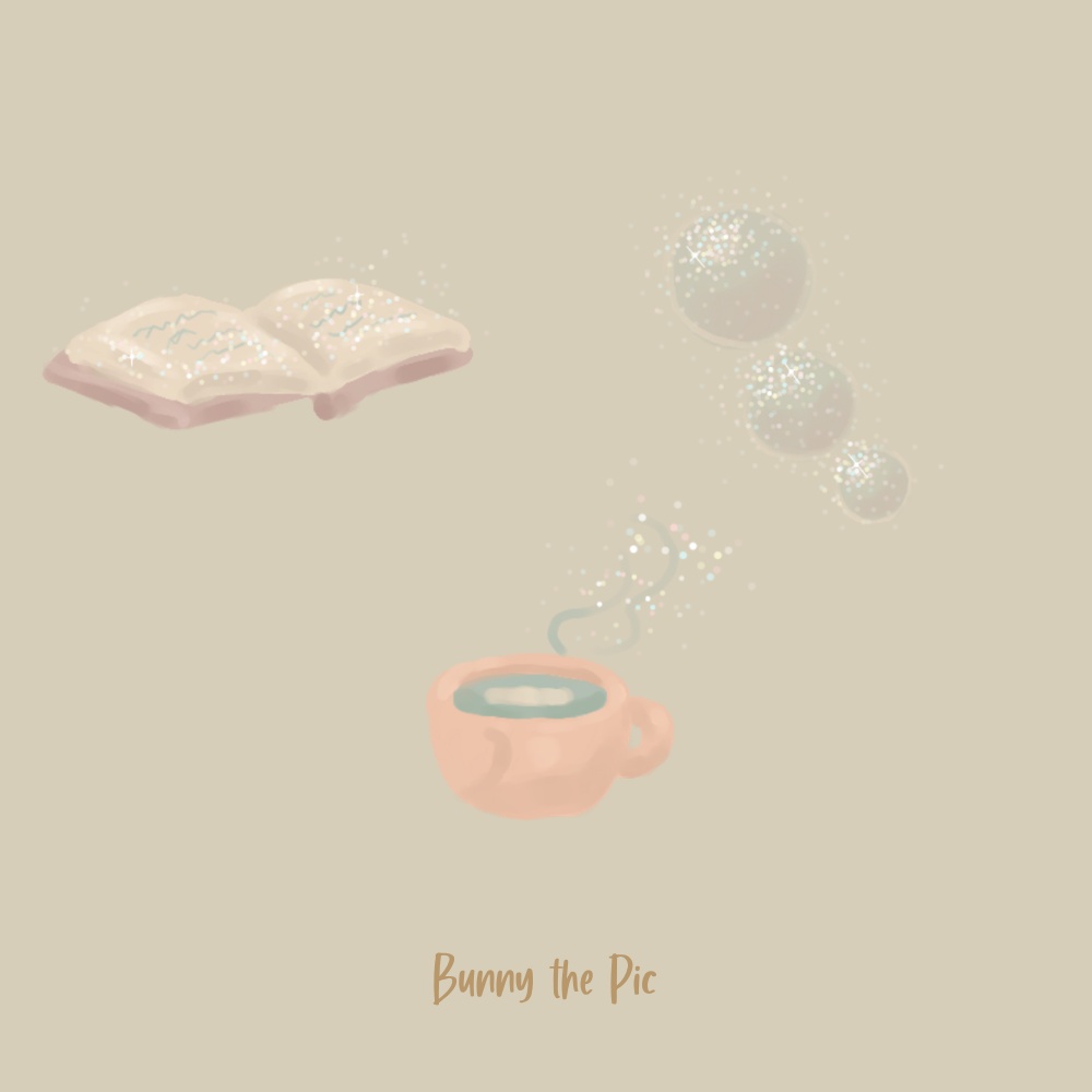 【イラスト素材】うさぎのピクちゃん🐰│Sleepy Day🌜️│眠たいデスク😴