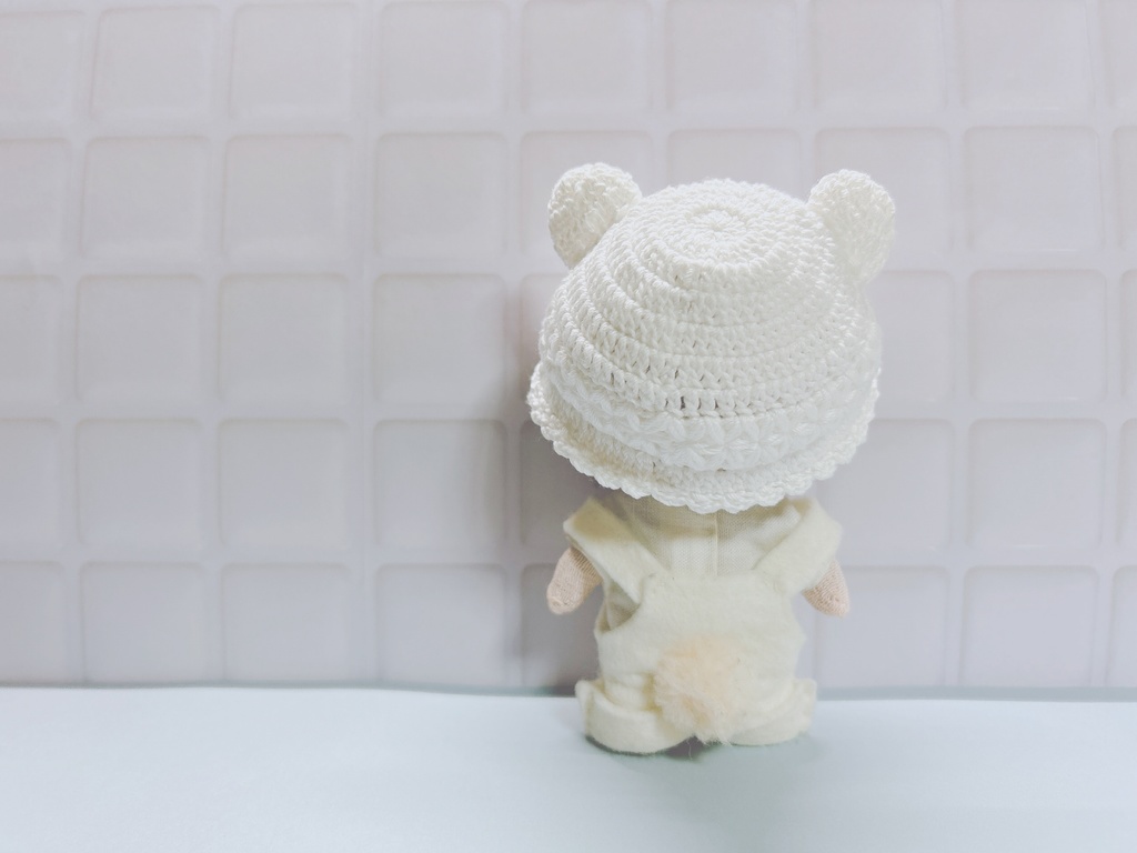 レース糸の帽子🌷