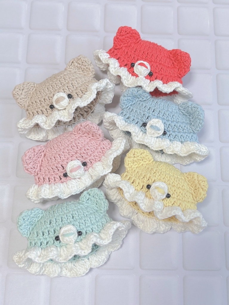 くま帽子🧸🌻夏毛糸🌻