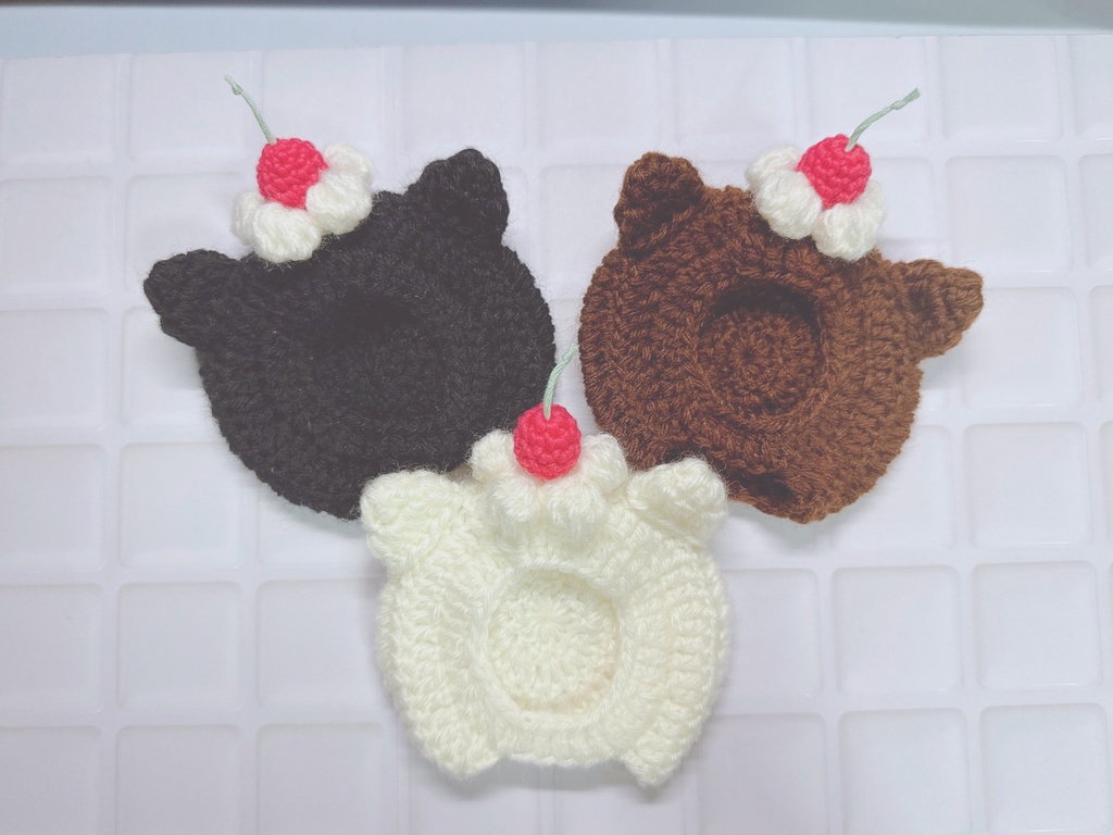 【10月末販売】ケーキとくまな被り物🍰🐻
