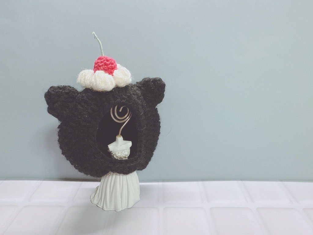 ケーキとくまな被り物🍰🐻