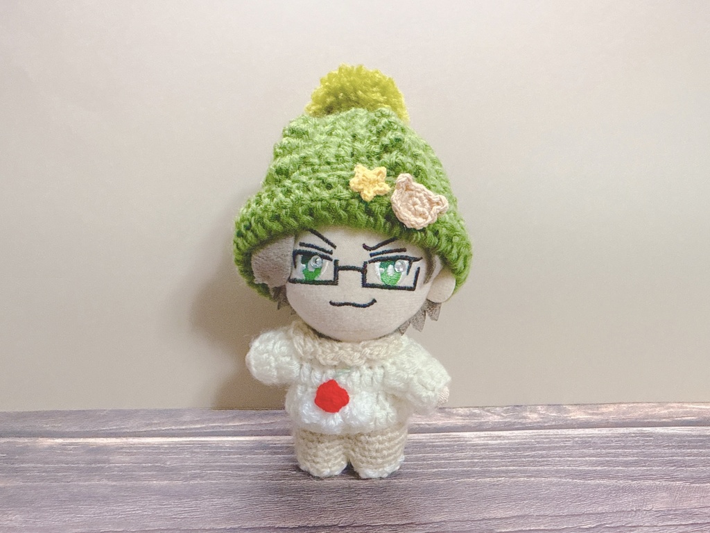 【12月新作】アップリケ付きニット帽🐻⭐️