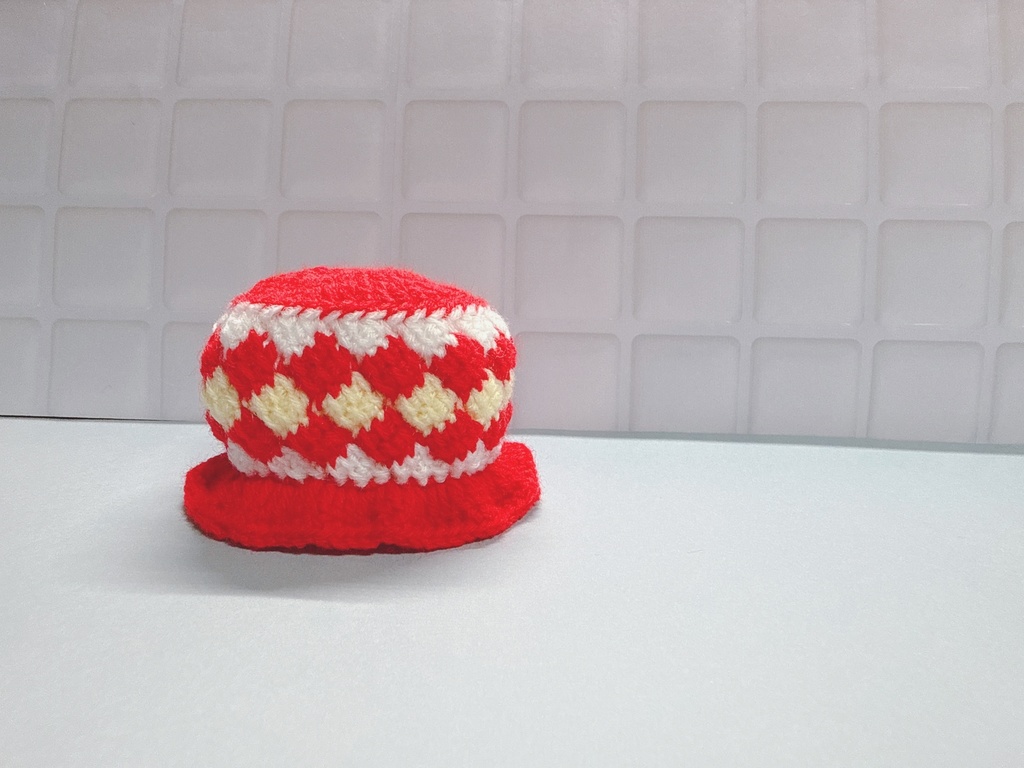 花柄アフガン帽子🌷