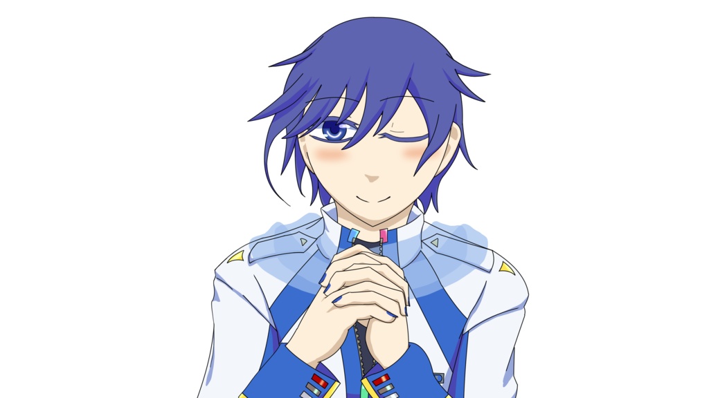 【イラスト素材】KAITOお願いセット【配布】