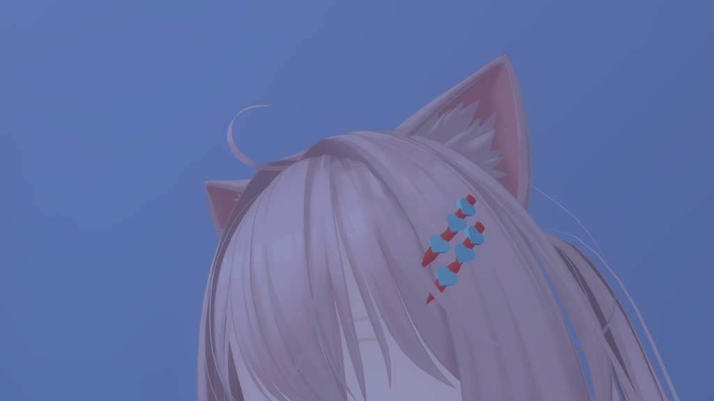 （無料）ハートのヘアアクセ