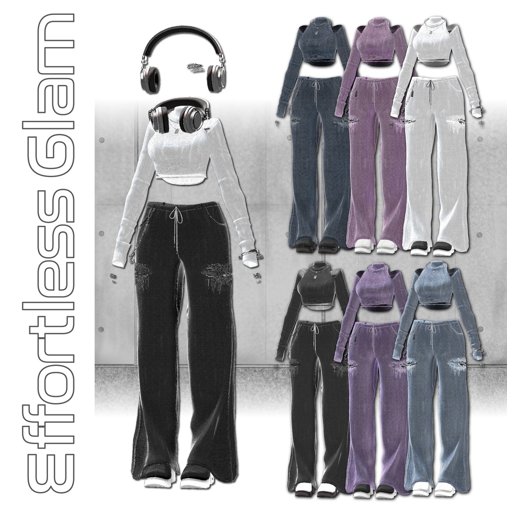 【 複数アバター対応 】Effortless Glam ( LUMINA / Sio / ミルフィ&エク / しなの / Lapwing / 真央 / 森羅 / マリシア / ミルティナ / マヌカ / 萌 / シフォン対応 )