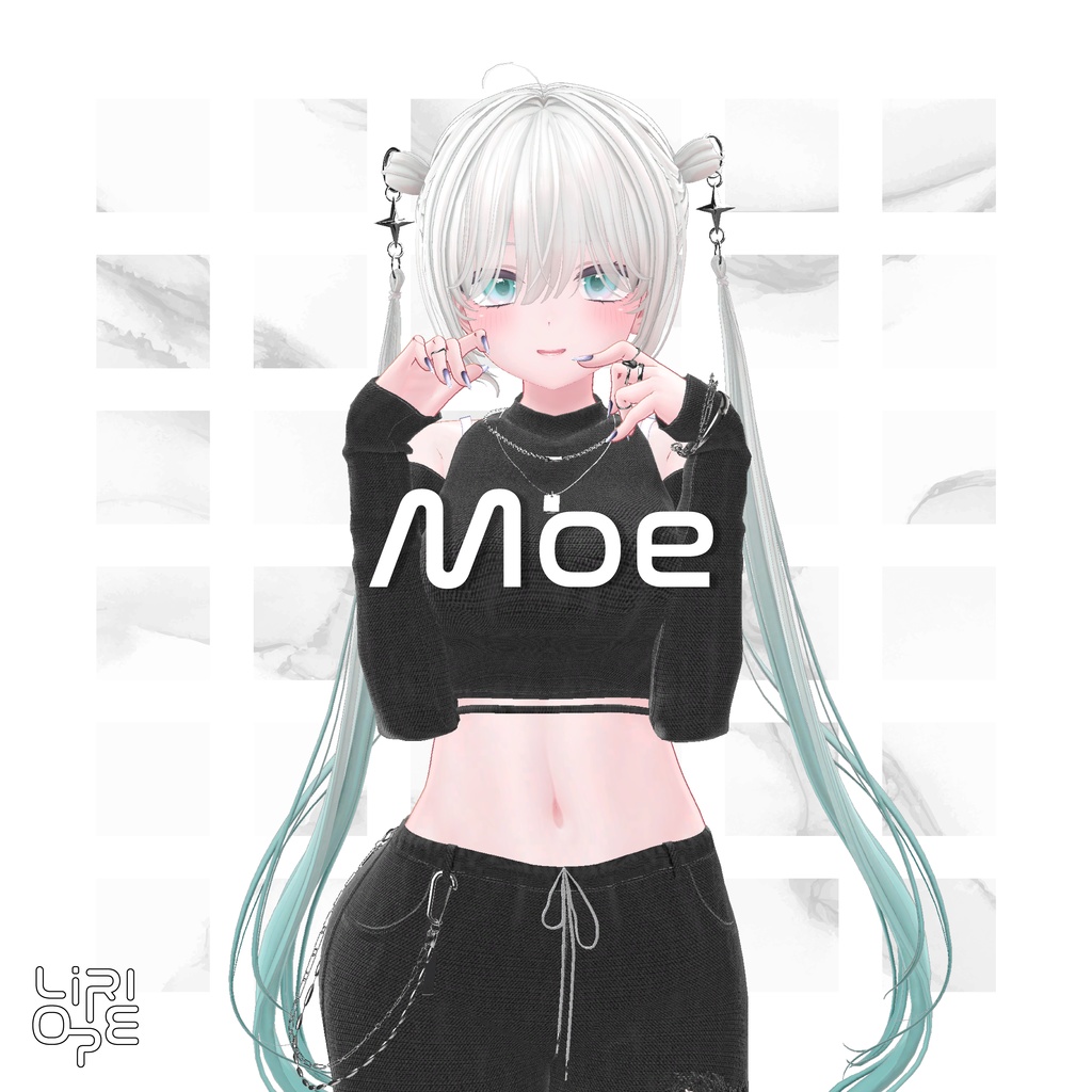 【 8アバター対応 】Ring Twintail Hair ( ミルフィ / しなの / 森羅 / マリシア / ミルティナ / マヌカ / 萌 / シフォン / キシャ対応 )