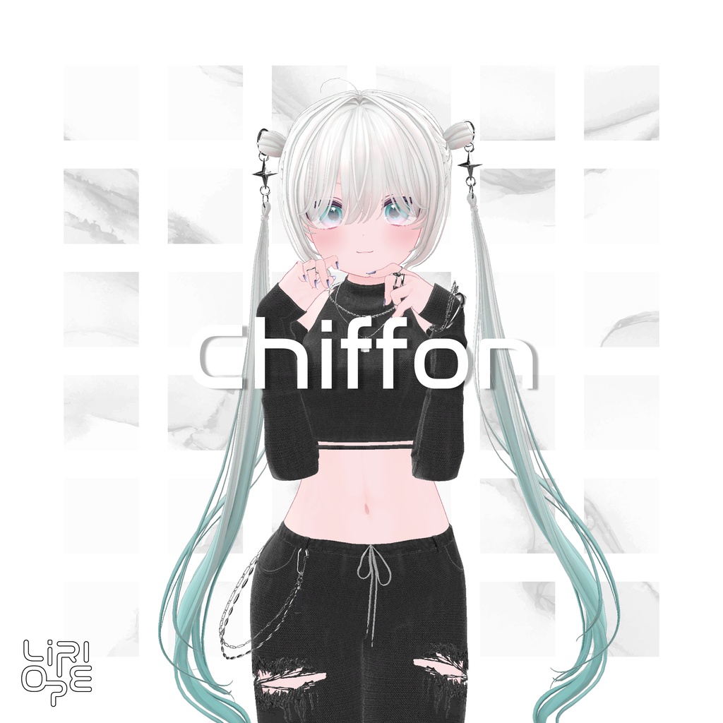 【 8アバター対応 】Ring Twintail Hair ( ミルフィ / しなの / 森羅 / マリシア / ミルティナ / マヌカ / 萌 / シフォン / キシャ対応 )