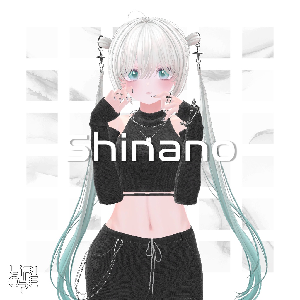 【 8アバター対応 】Ring Twintail Hair ( ミルフィ / しなの / 森羅 / マリシア / ミルティナ / マヌカ / 萌 / シフォン / キシャ対応 )