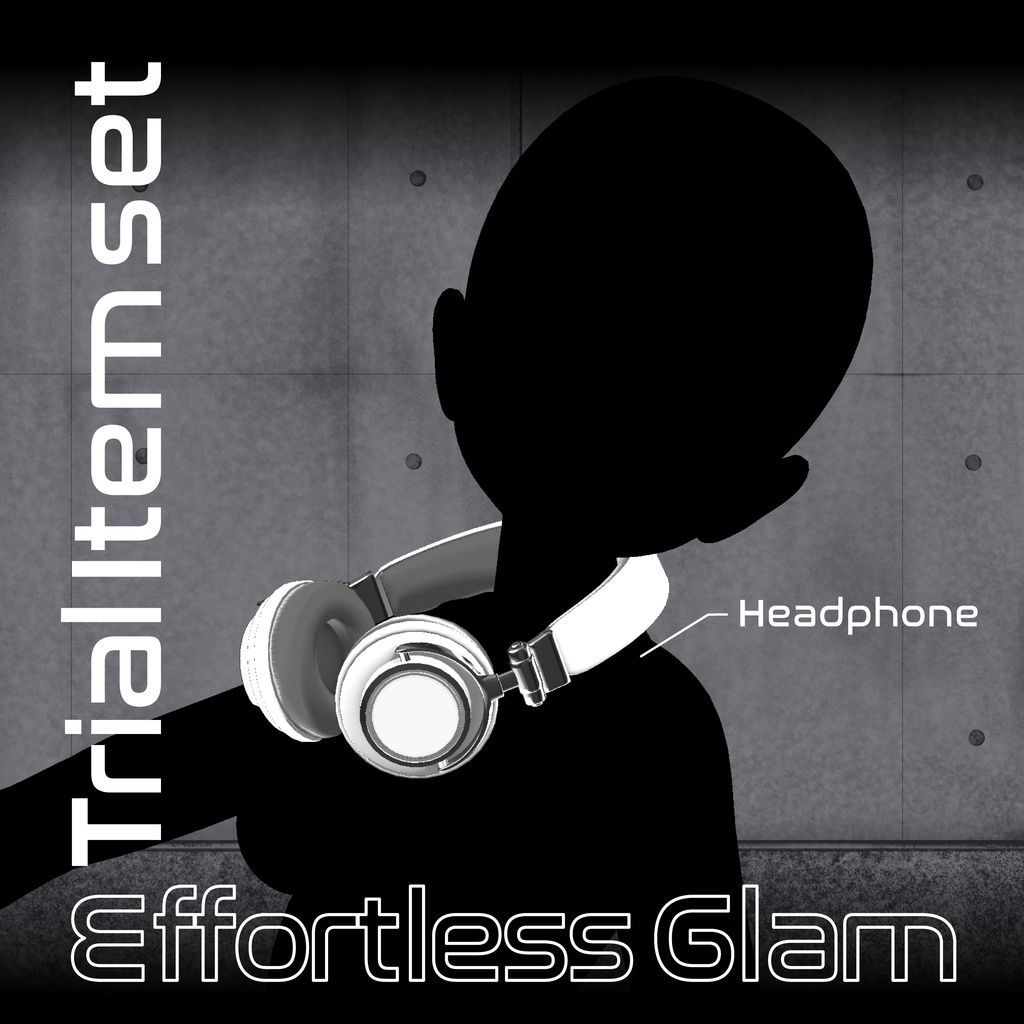 【 for VRChat 】Headphone+Necklace 【 EffortlessGram Trial set 】