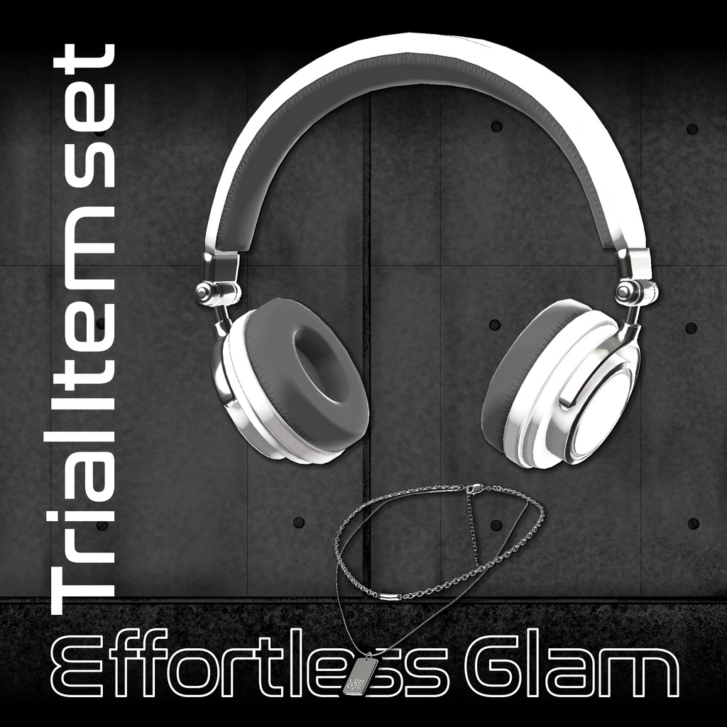 【 for VRChat 】Headphone+Necklace 【 EffortlessGram Trial set 】