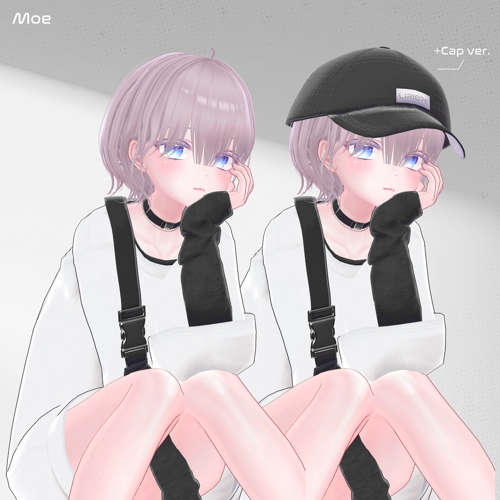 【 9アバター対応 】Sotohane Bob Hair+Cap ( しなの / 森羅 / マリシア / ミルティナ / マヌカ / ミルフィ / 萌 / 真央 / Lapwing対応 )