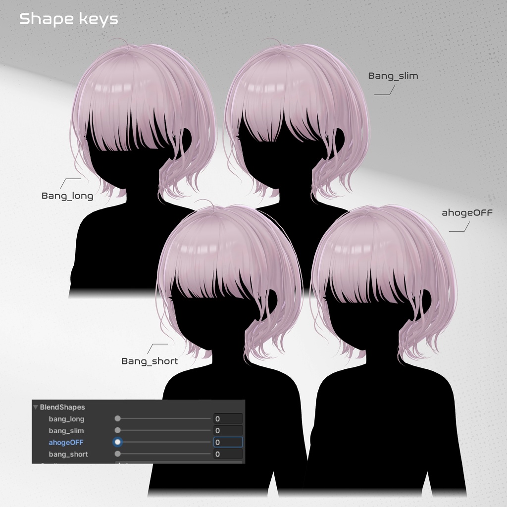 【 9アバター対応 】Sotohane Bob Hair+Cap ( しなの / 森羅 / マリシア / ミルティナ / マヌカ / ミルフィ / 萌 / 真央 / Lapwing対応 )