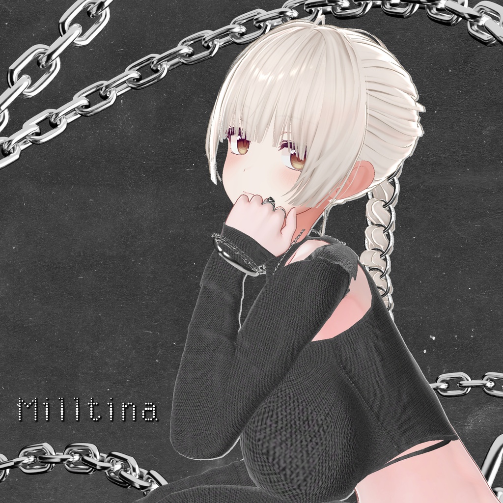 【 11アバター対応 】3Edge Ponytail ( しなの / 森羅 / マリシア / ミルティナ / マヌカ / ミルフィ / Sio / 真央 / Lapwing / Rurune / Sou 対応 )