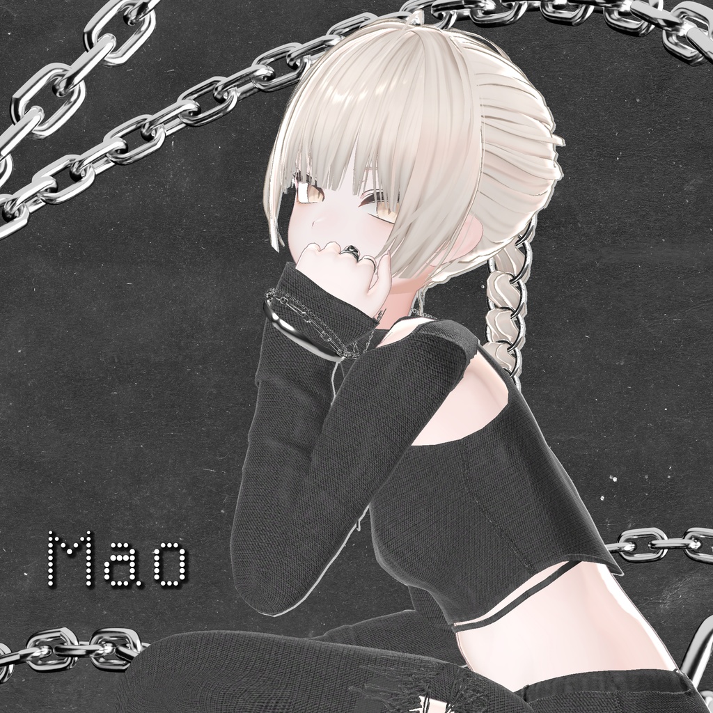 【 11アバター対応 】3Edge Ponytail ( しなの / 森羅 / マリシア / ミルティナ / マヌカ / ミルフィ / Sio / 真央 / Lapwing / Rurune / Sou 対応 )