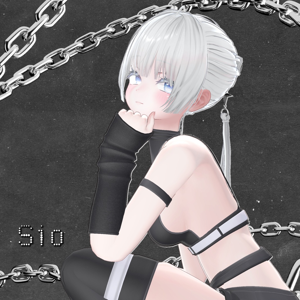 【 11アバター対応 】3Edge Ponytail ( しなの / 森羅 / マリシア / ミルティナ / マヌカ / ミルフィ / Sio / 真央 / Lapwing / Rurune / Sou 対応 )