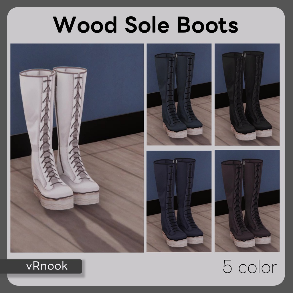 Wood Sole Boots