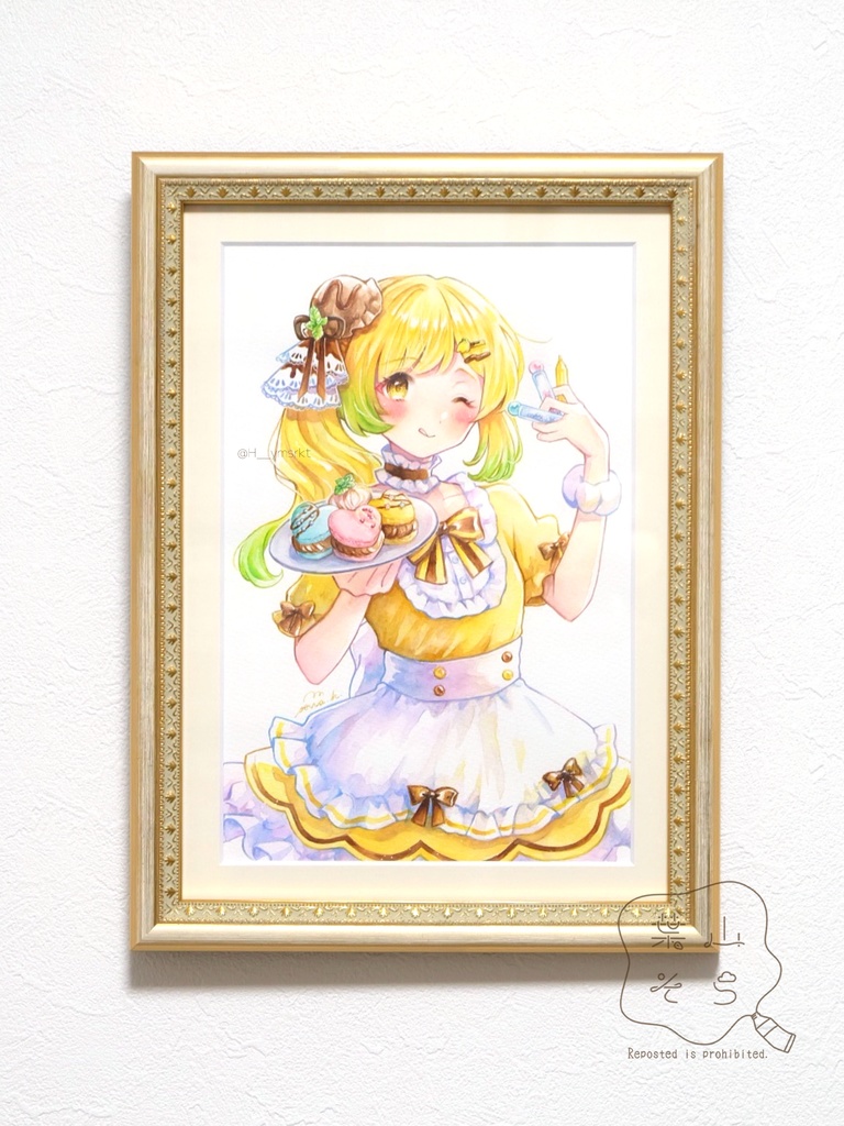 【2025/03 新作】【額装原画】バレンタインの特別メニュー!