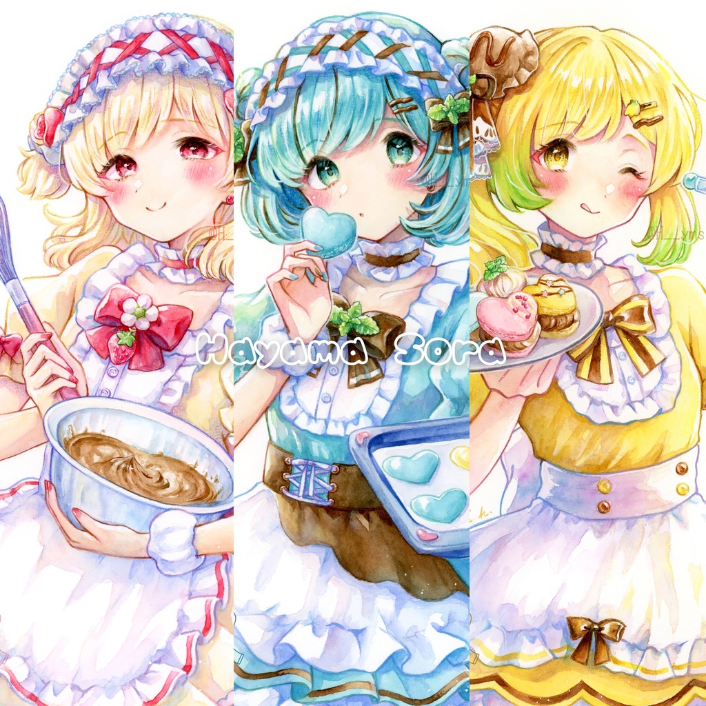 【2025/03 新作】【額装原画】バレンタインの特別メニュー！