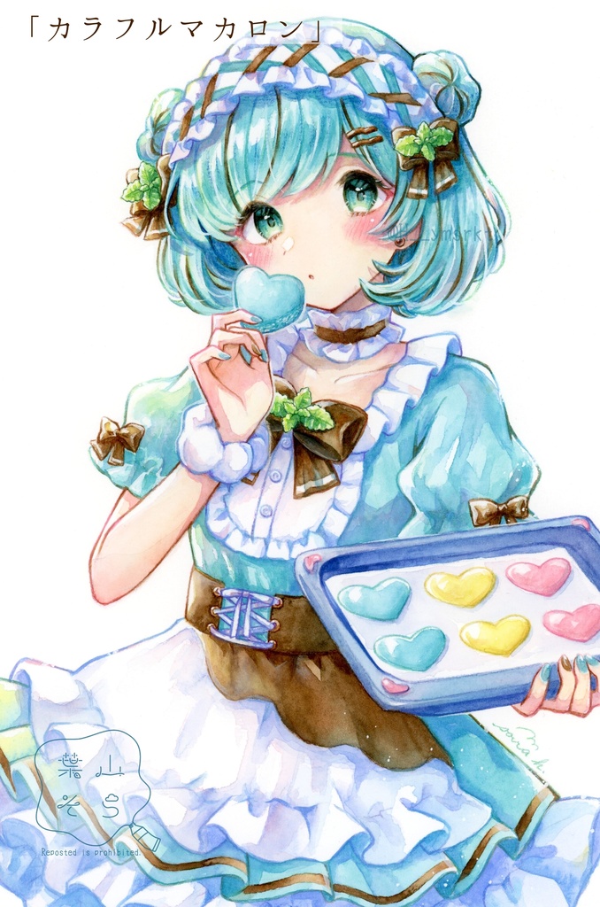 【2025/03 新作】【額装原画】バレンタインの特別メニュー!