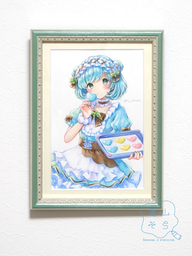 【2025/03 新作】【額装原画】バレンタインの特別メニュー!