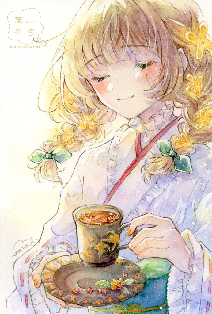 ◆2025/11/14販売開始【額装原画】「香る午後」