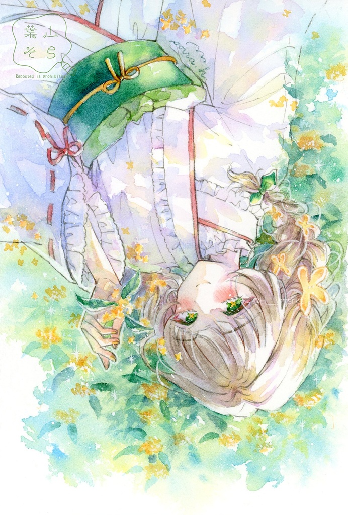 ◆2025/11/14販売開始【額装原画】「甘香を纏う」