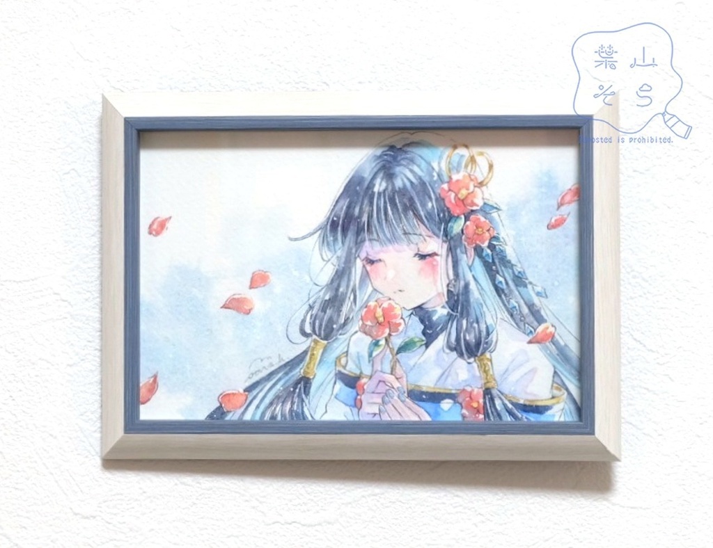 【NEW】【額装原画】「心待ち」