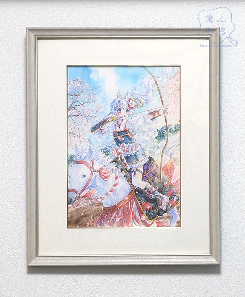 【NEW】【額装原画】「勝利の一矢」