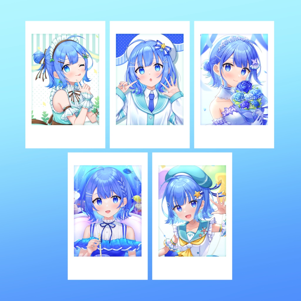みど子トレーディングチェキ風カード