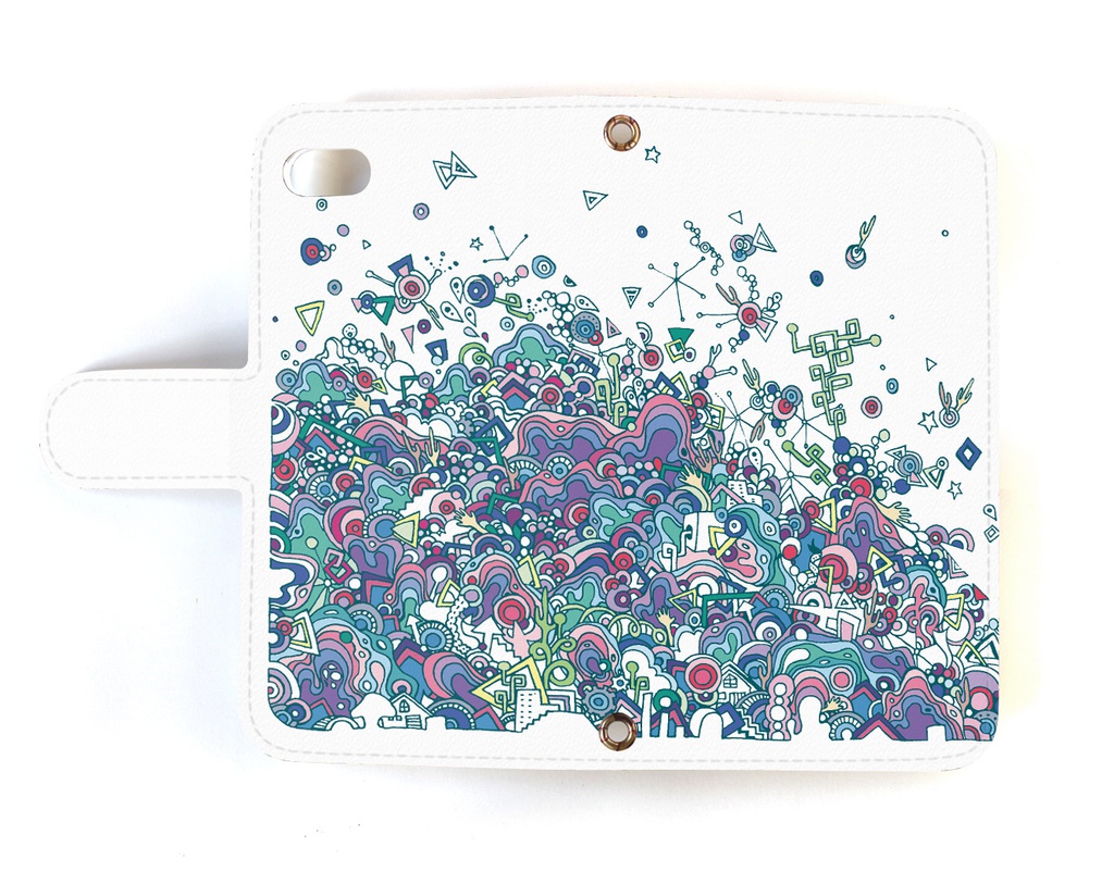 【送料無料】マーブル 手帳型スマホケース