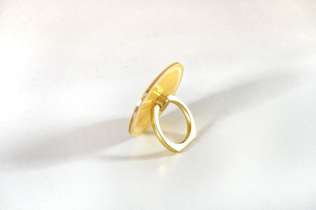 【即発送・送料無料】スマホリング レモン