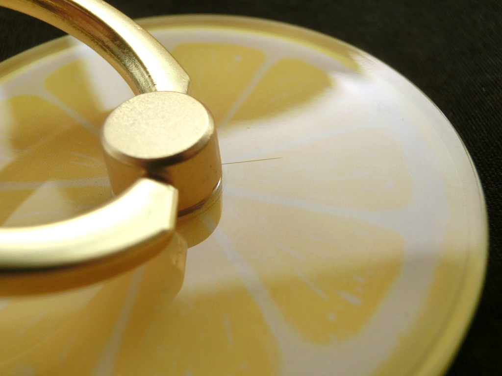 【即発送・送料無料】スマホリング レモン