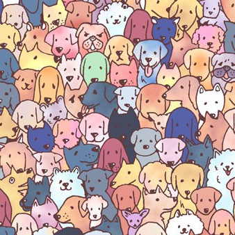 【送料無料】わんこ大集合 iPhoneケース(ハードケース全面プリント)