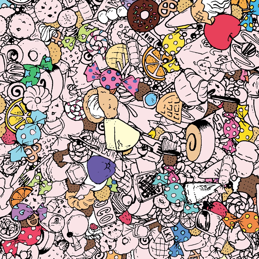 【送料無料】甘党 Androidスマホケース(ハードケース全面プリント)