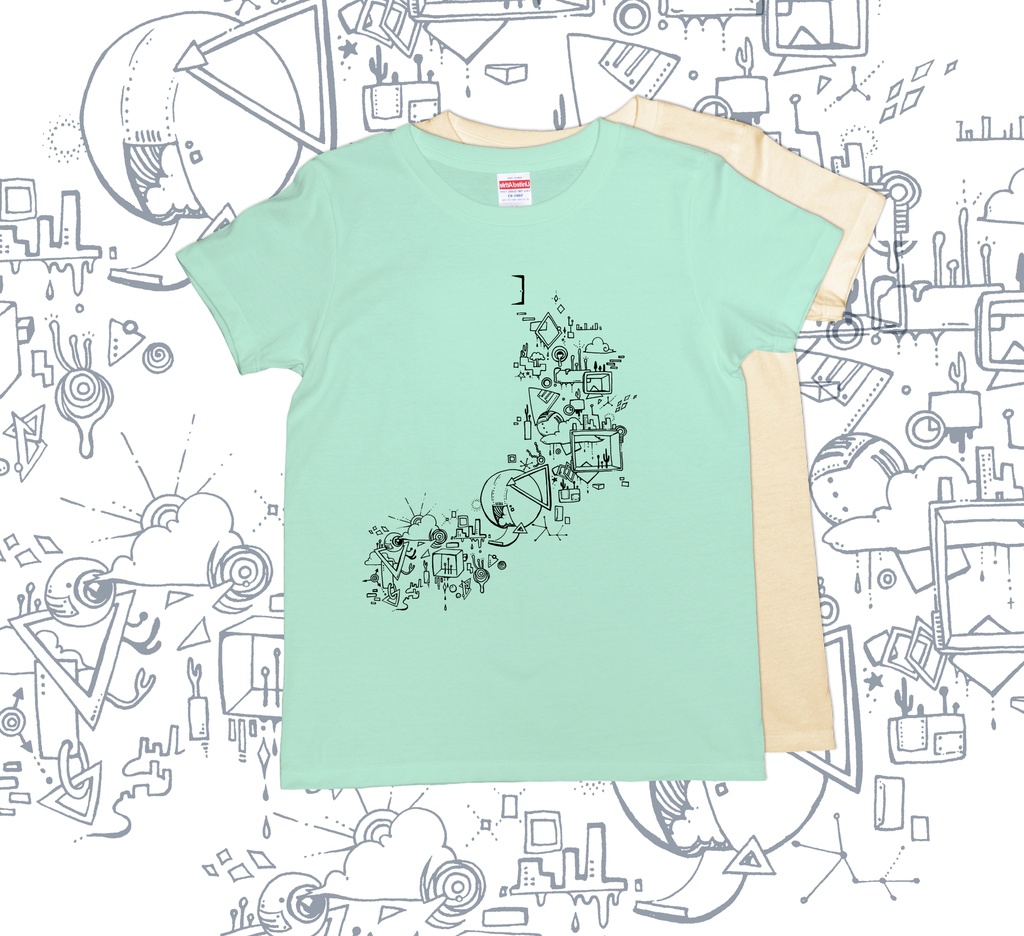 【送料無料】メンズ・レディースサイズ有★球体ロボ Tシャツ