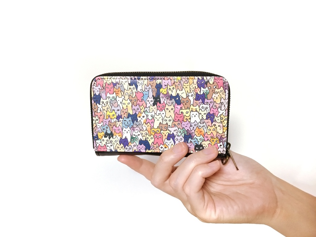 【即発送・送料無料】ミニ財布 にゃんこ大集合